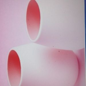 NEW Odeme What A Pair Set Of Two Pink Silicone Wine Glasses